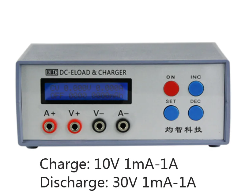 

Electronic Load CR Button Battery Capacity Tester Small Lithium Tester AAA Battery Teser 30V 1A 30W EBC-A01 Online Software