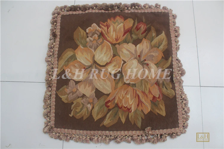 2" x 22" aubusson шерстяные подушки новозеландской шерсти ручной работы подушку для украшения дома, без вставки