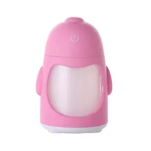 Зарядка через usb Пингвин Форма увлажнитель воздуха светодиодный Ночной светильник супер тихий Офис увлажнители воздуха туман Maker Воздухоочистители