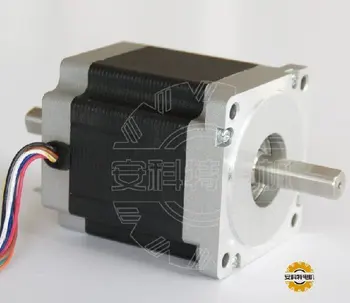 

dual shaft 8-lead nema 34 stepper motor 98mm / 2A / bipolar 6.1n.m( 870oz-in) CE