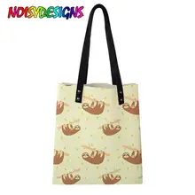 Бесшумные дизайнерские школьные сумки PU Tote сумки на плечо карманная сумка Rugzak для девочек Женская милая сумка с принтом Ленивца на заказ Okul Cantalari