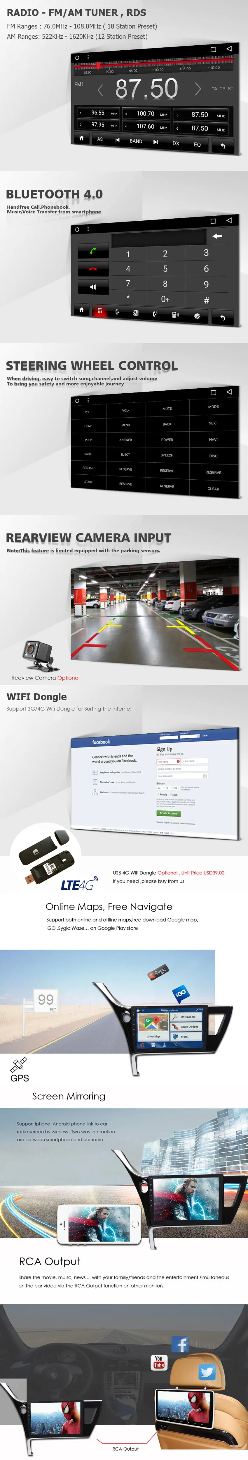 Cheap Android 8.0 RAM 2G RAM 32G for toyota corolla  car dvd radio gps navigation system multimedia stereo head unit touch screen 2017 1