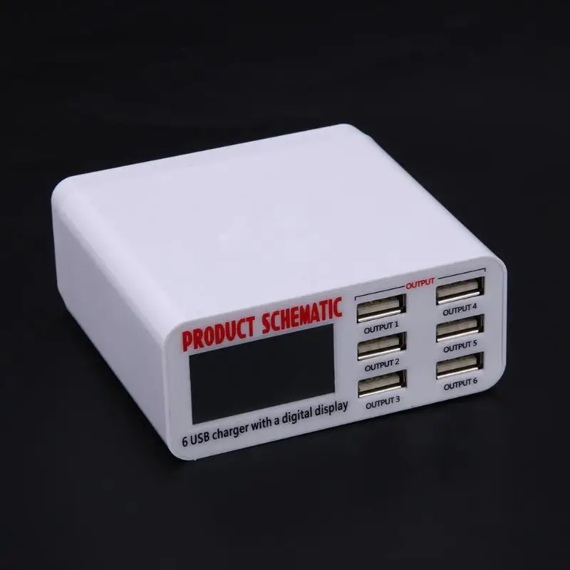 USB зарядное устройство для телефона Многофункциональный порт быстрое 6 портов с