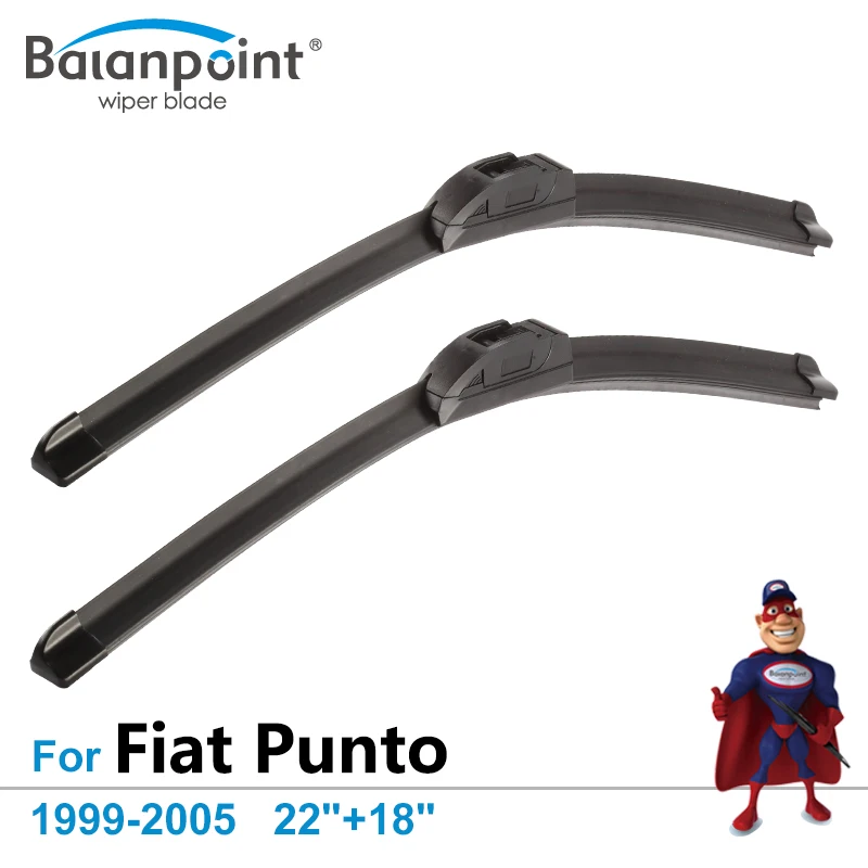 Wiper Blades for Fiat Punto 1999 2005 22"+18", Set of 2, Wipers for Car