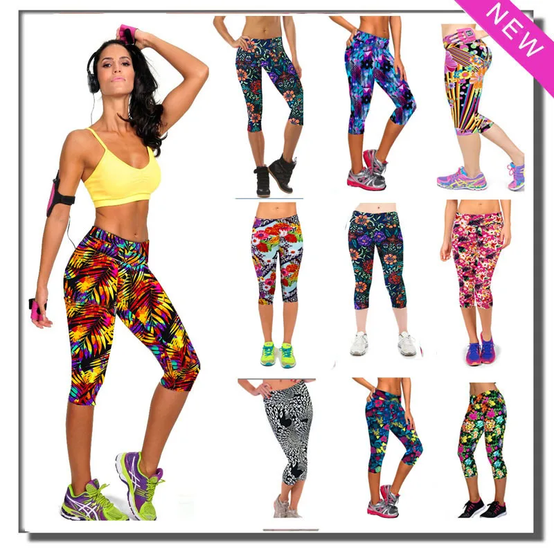 ladies cropped gym leggings