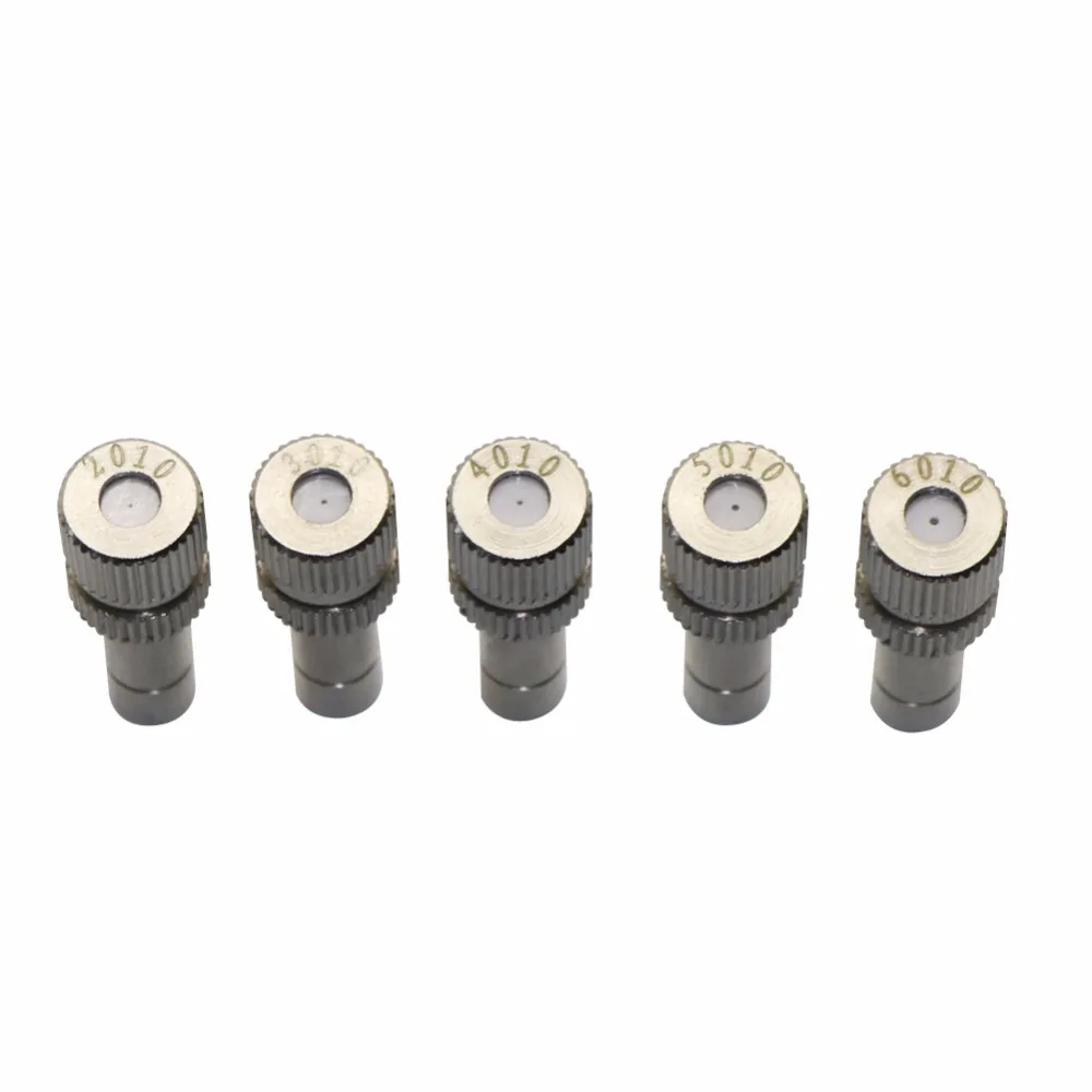 

10 Pcs Push-in Low pressure atomizing nozzle 0.2-0.6mm Misting Fogging Spray Sprinkler water pressure sprayer