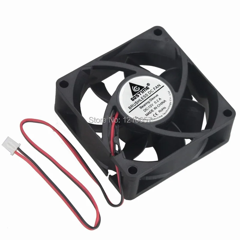 50 шт. в партии Gdstime 70 мм 70x70x25 DC 12 В 2Pin Вентилятор охлаждения|cooler fan|12v dc cooling fancooling fan