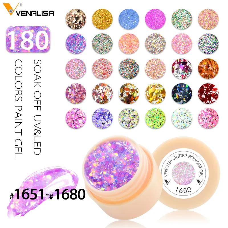 Venalisa CANNI Factory Supply 180 Colors UV/LED Soak Off Professional Nail Salon UV Gel Paint