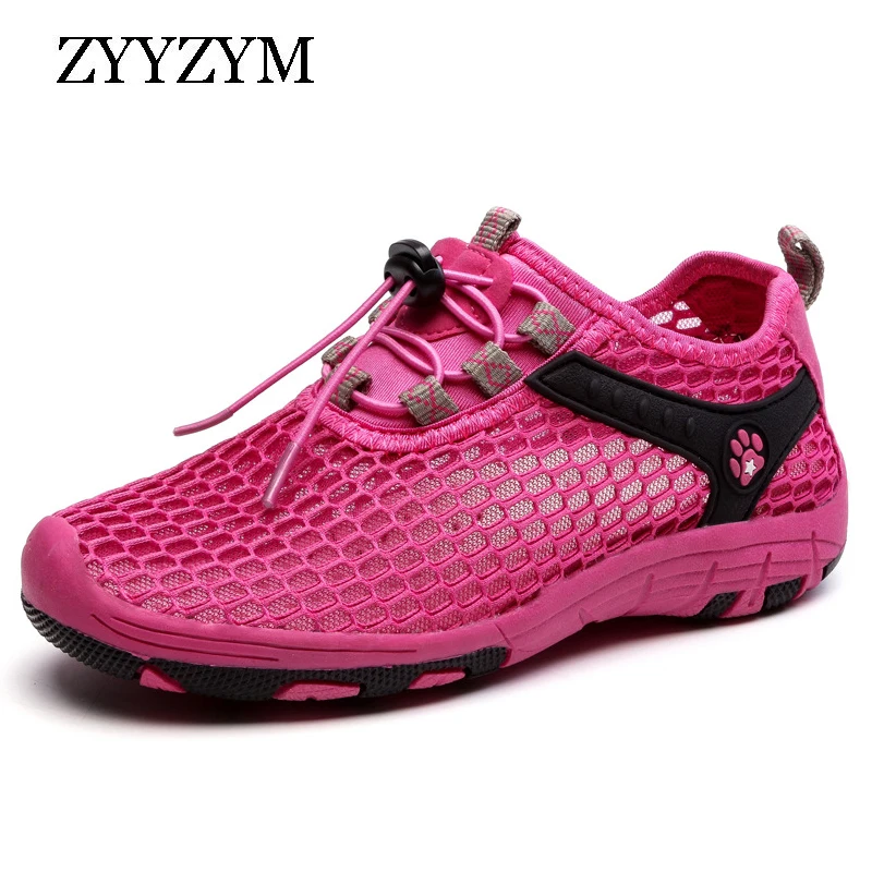 

ZYYZYM Women Shoes Mesh Summer Women Flat Shoes Plus Size Footwear Fashion Sneakers Breathable Light Outdoor Women Walking Shoes