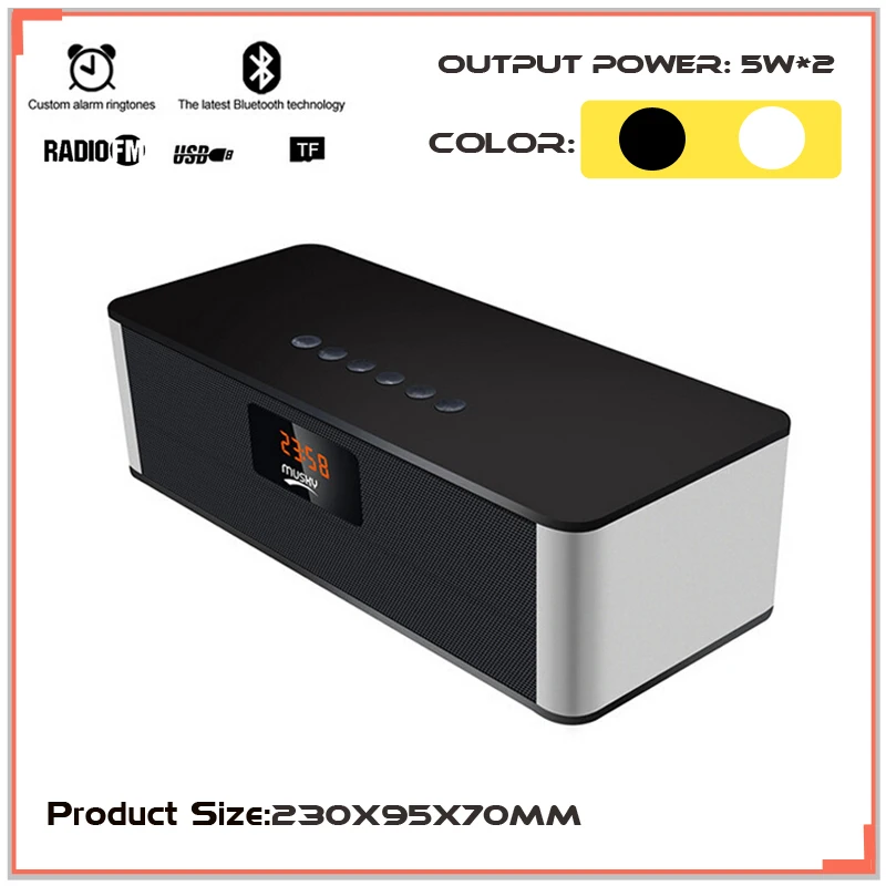 Bluetooth для Беспроводной Динамик Стерео Super Bass Большой Мощности HIFI Сабвуфер