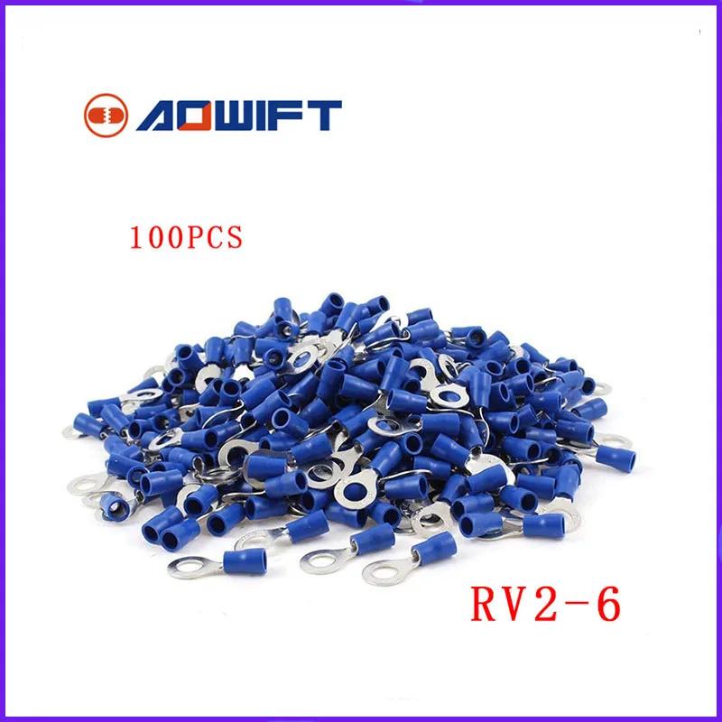 Buy 100 Pcs New Ring Ground RV2 6 Insulated Wire