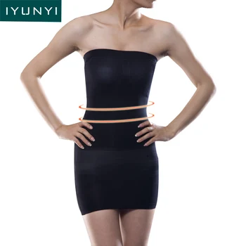 

IYUNYI Women Strapless Control Slips Full Body Shaper Shapewear Dress Women Body Slimming Waist Tranier Seamless Dress Corset