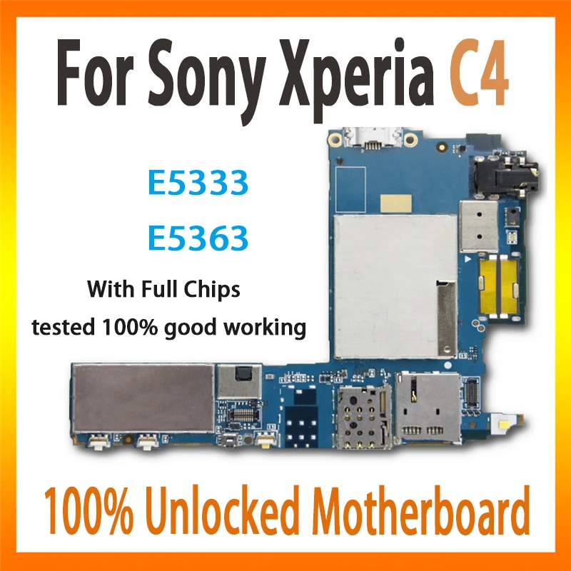 

Well-tested Original logic board unlock for Sony Xperia C4 E5333 E5363 motherboard with chips mainboard