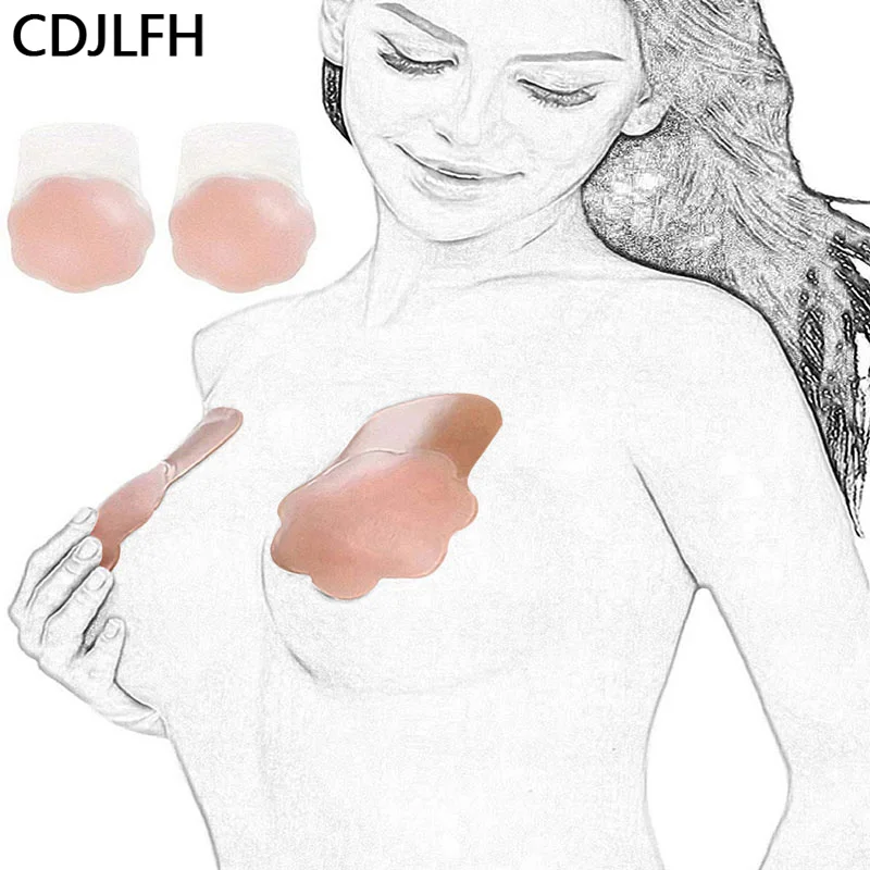 

Women's Bra Extender Adhesive Invisible Push Up Bra Sticky Silicon Comfort Bra Seamless Strapless Nipple Cover Breast Lift Tape