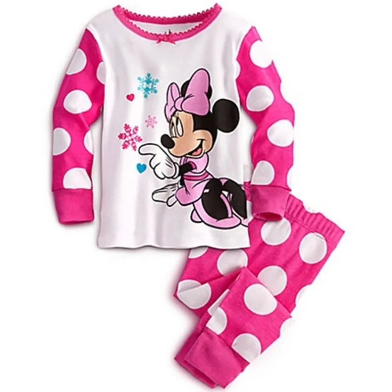 2017 Kids Clothes Baby Girls Clothing Sets Children Minnie Pajamas Pijama Set Roupas Infantis Menina Homewear Sleepwear Suits22