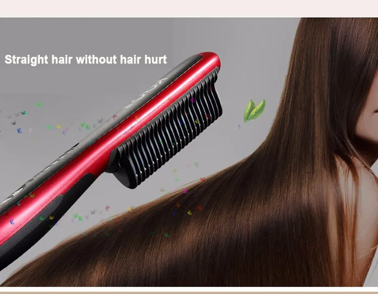 Electric Ceramic Hair Straightener Brush Hair Care Styling Tool Hair  Straightening Comb Auto Massager Irons Fast Heating Brushes - Hair  Straightener - AliExpress