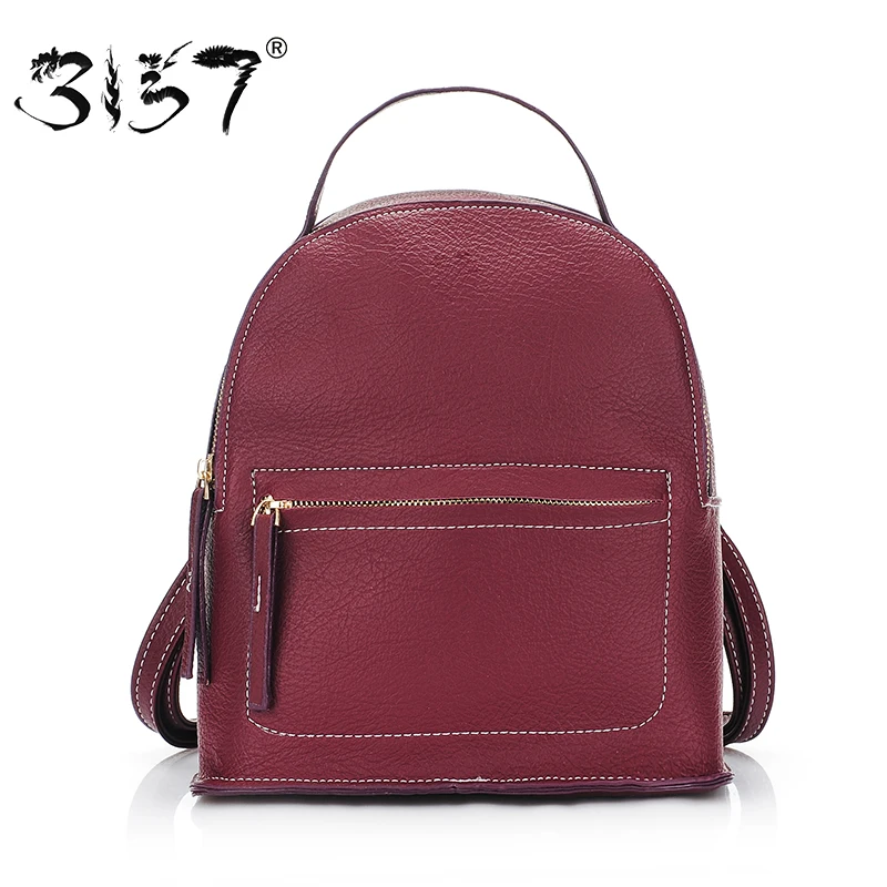 stylish leather backpack for women