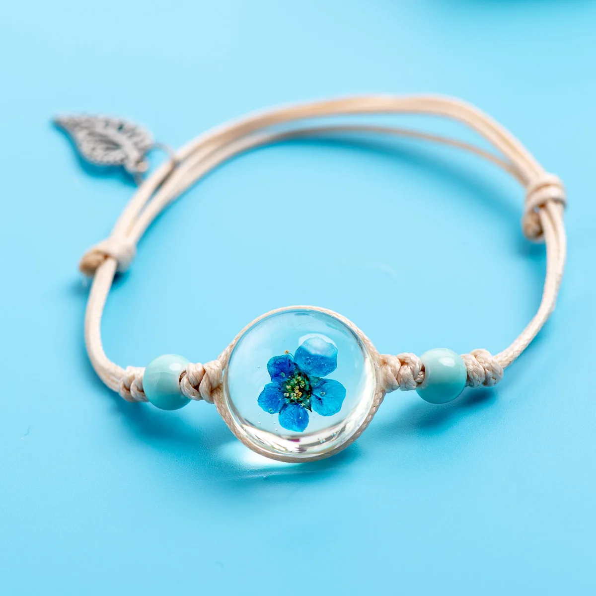 Браслеты в форме цветка из стеклянных шаров ювелирные изделия и аксессуары керамические браслеты с кристаллами вечерние браслеты в подарок# DY414 - Окраска металла: DY415