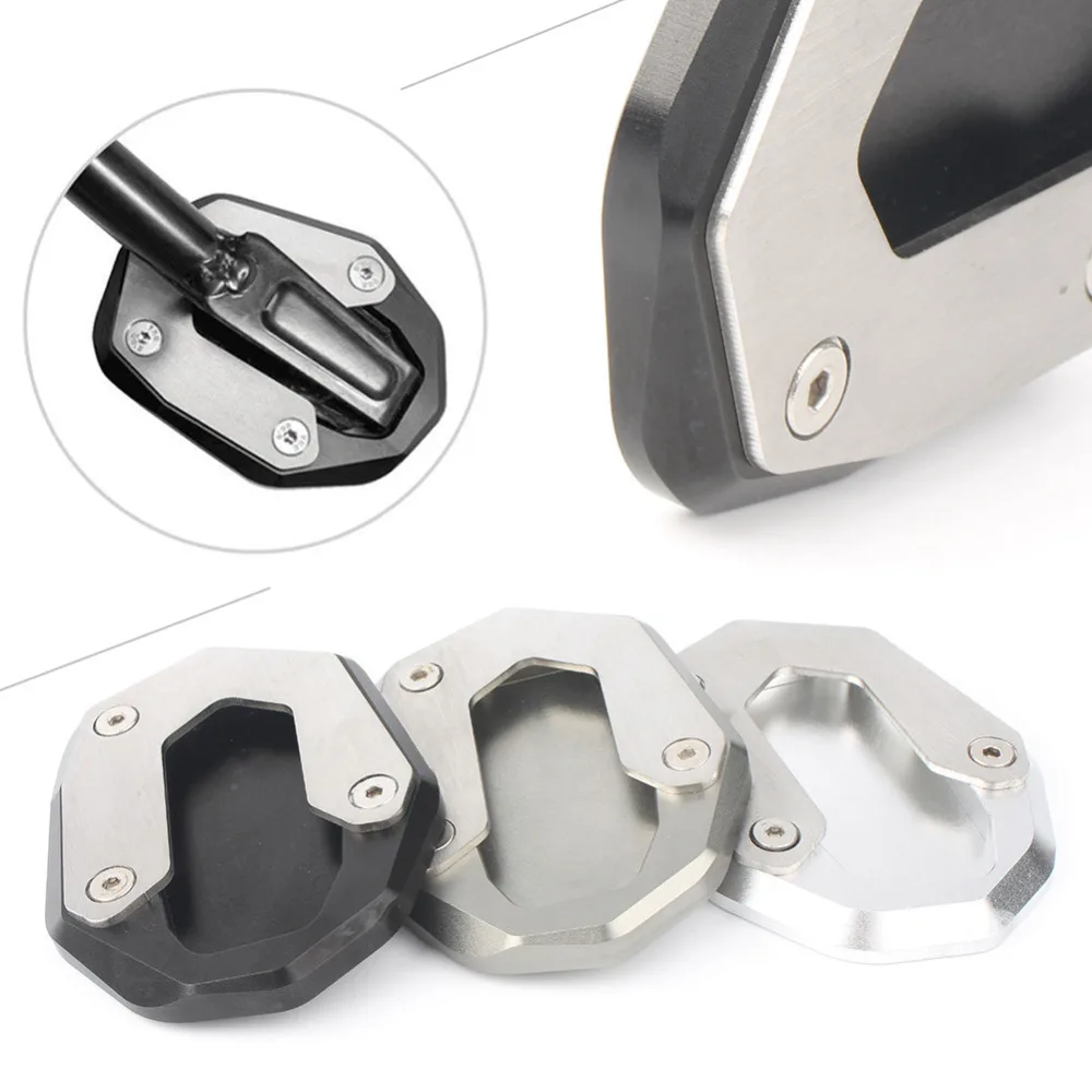 CNC алюминиевая Подножка для мотоцикла боковая подставка пластина увеличенная