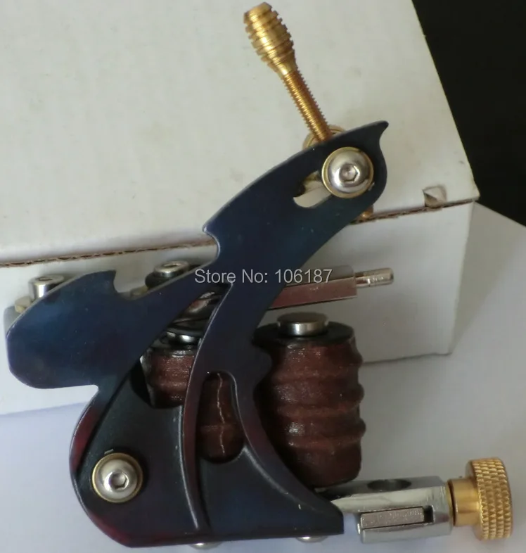 

M07 Handmade Tattoo Machine Gun Cast Iron Frame 8 Wrap Coil Dual-coiled Tattoo Machine Gun Shader Liner
