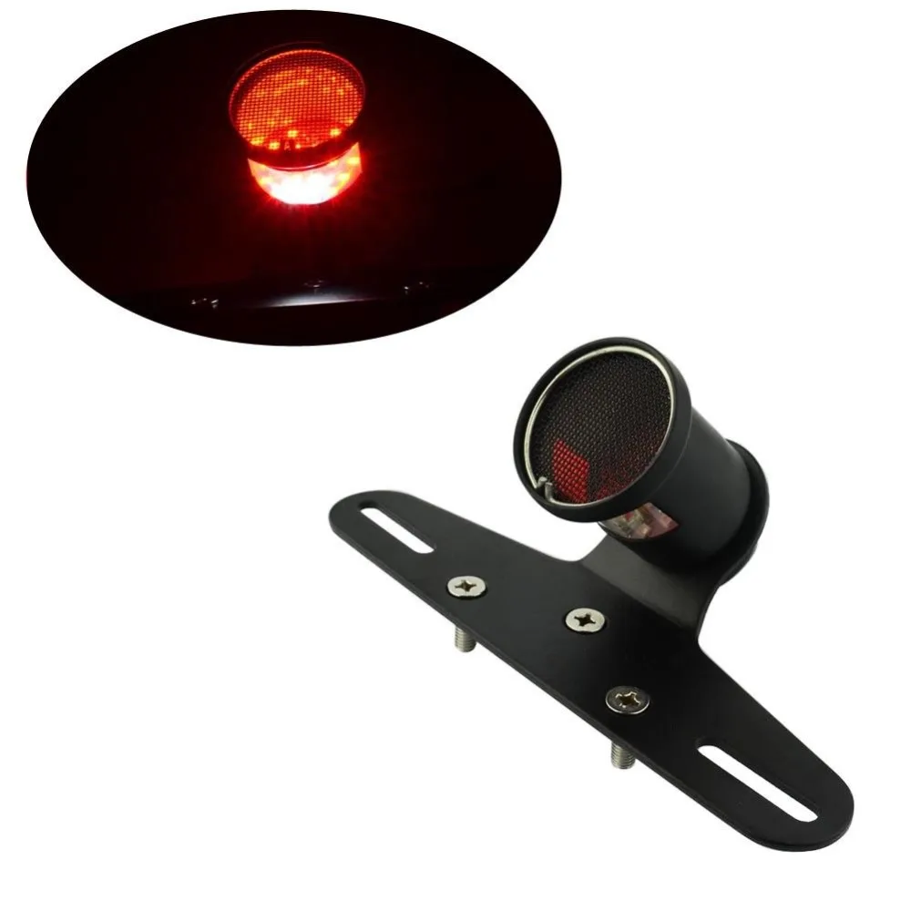 Black Motorcycle Led Tail Light Indicator Turn Signal Brake License