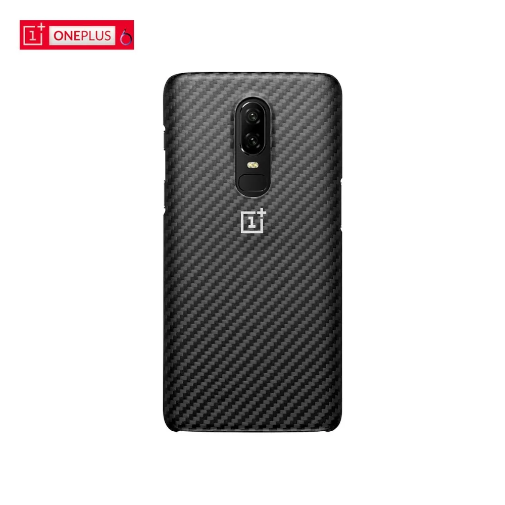 Официальный чехол OnePlus 6 Чехол из песчаника Karbon защитный щит Оригинальное углеродное волокно OnePlus6 PC чехол One Plus 6 кевларовый чехол