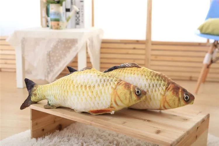RUBIHOME креативная декоративная подушка в форме маленькой рыбки, подушка с внутренним декором для дома, диванная игрушка для кошки
