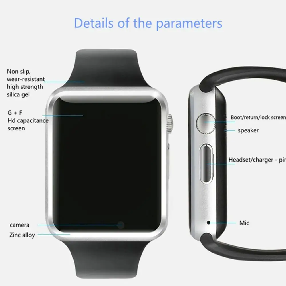 A1 наручные часы Bluetooth Смарт часы Спорт Шагомер gps SIM Дети/мужчины водонепроницаемые Смарт часы для Android часы соединяющиеся со смартфоном