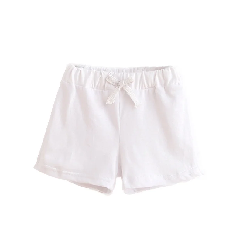 INPEPNOW, детские шорты для мальчиков, плавки для мальчиков, шорты для маленьких девочек, штаны хлопок, Повседневная летняя детская одежда, DK-CZX33 - Цвет: White