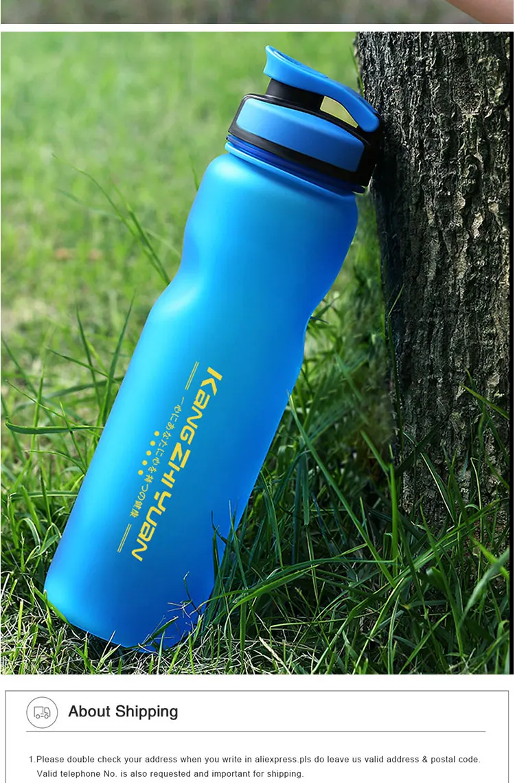 Скраб эко пластиковая бутылка для воды для спорта на открытом воздухе любителей студентов портативный чайник простой дизайн герметичные космические бутылки