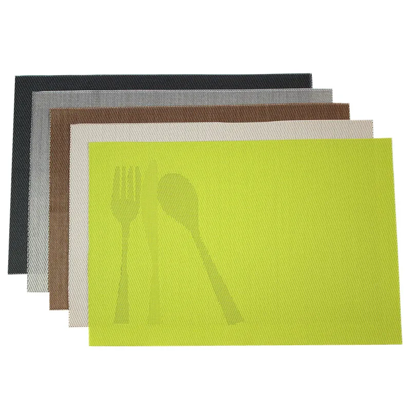 4Pcs/Lot PVC Placemat Bar Mat 30*45cm Plate Mat Table Mat Set Kitchen