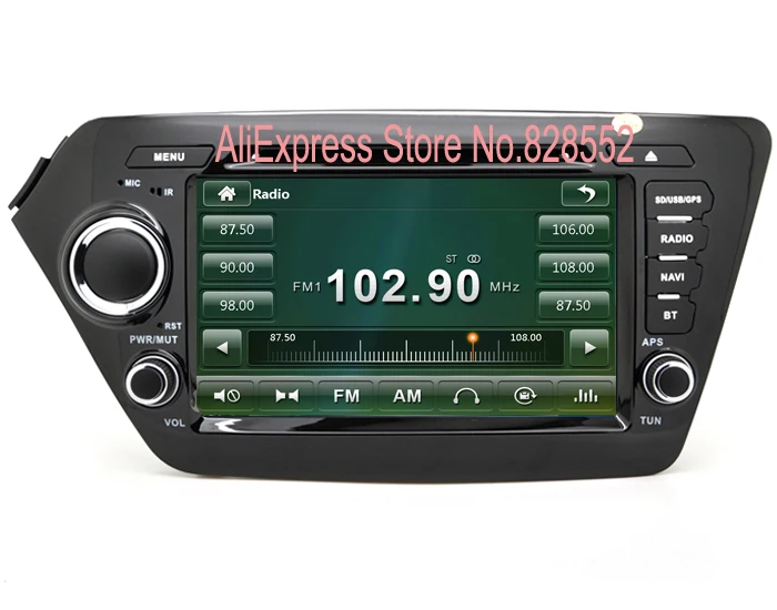 Flash Deal Hot Factory Price 8 inch Car Dvd player Radio For Kia K2 (2011-2012) RIO ( 2012) Gps Navigation Russian Menu language 1