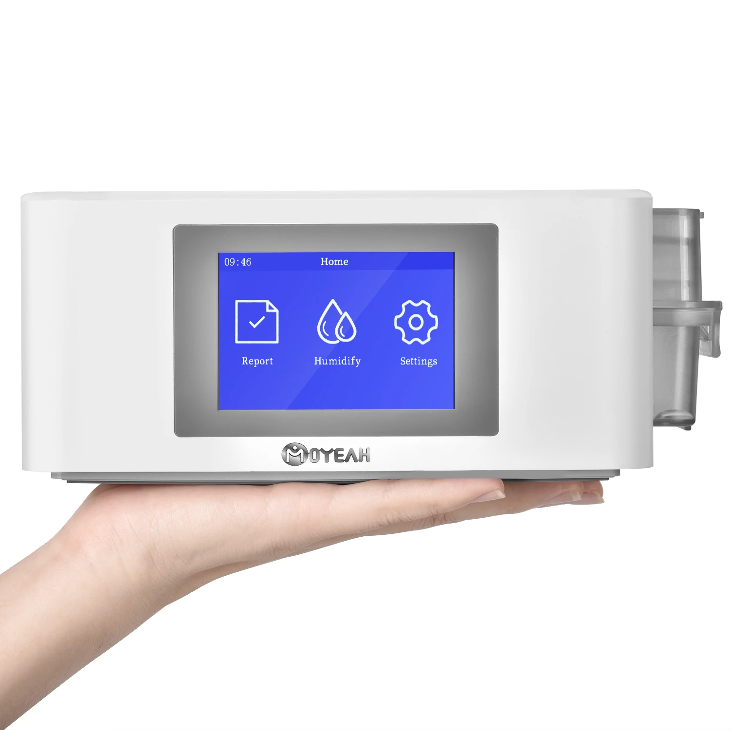 

MOYEAH Mini Travel CPAP Machine Portable CPAP Ventilator Medical Machine With Nasal Mask For Sleep Apnea Free 16GB Micro SD Card