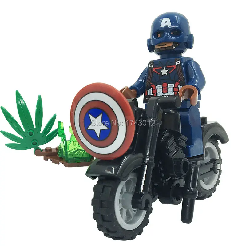 Оптовая продажа ShenYuan 10 шт./лот SY220A Marvel Super Heroes рисунок блок игрушечные лошадки