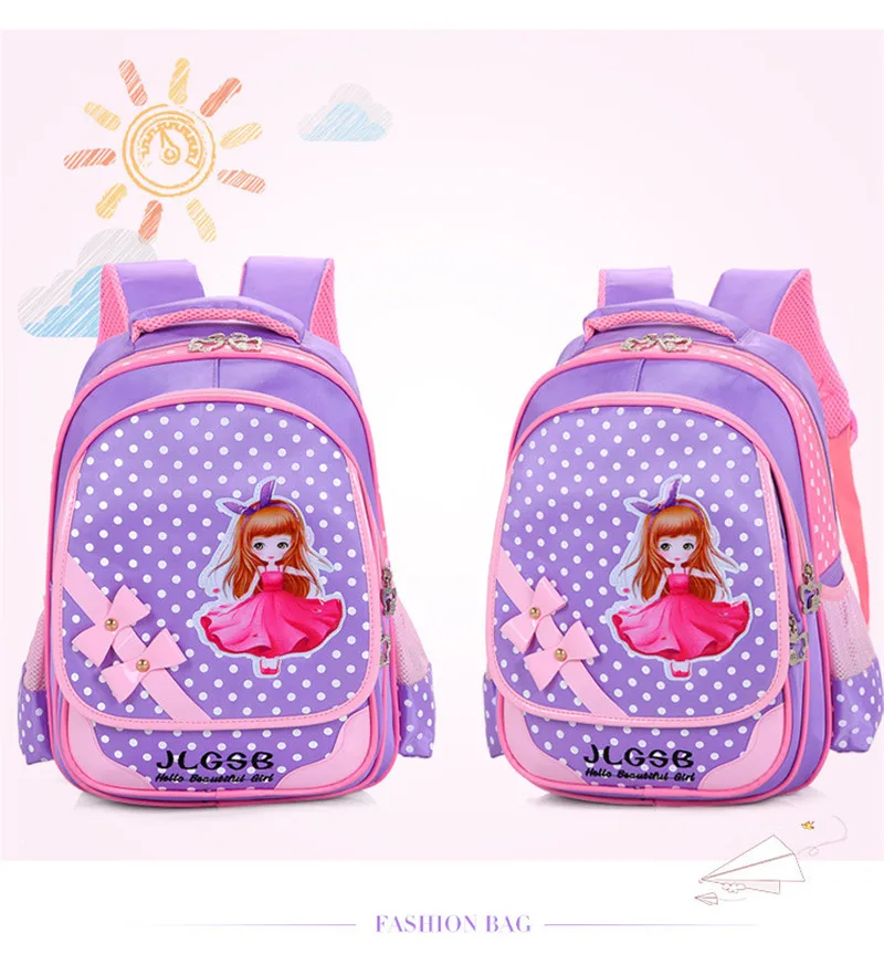 Kawaii Мультфильм Принцесса рюкзак для обувь девочек детей школьные ранцы для женщин молодежный рюкзак Детский Школьный Рюкзак Bookbag