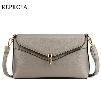 

REPRCLA Litchi Pattern PU Leather Messenger Bag Fashion Handbags Women Crossbody Shoulder Bags High Quality Women Bag Clutch