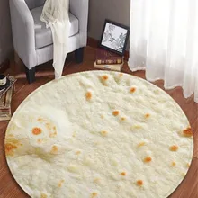 Комфорт еда творения буррито обёрточная бумага одеяло Круглый Ванная комната ковры 60 см пол комнаты ковры дома пирог форма spacial# xj