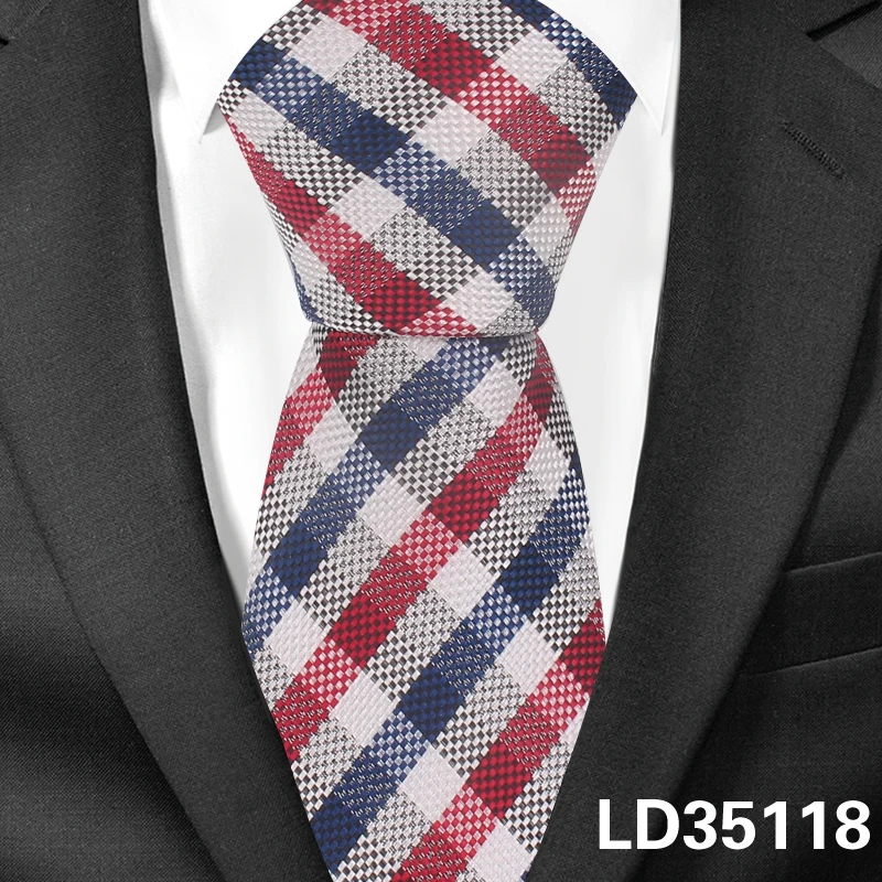 Полиэфирный жаккардовый цветочный галстук для мужчин и женщин, Модный Полосатый галстук для шеи, деловые свадебные костюмы, обтягивающие галстуки, мужские галстуки, галстуки Gravatas - Цвет: LD35118