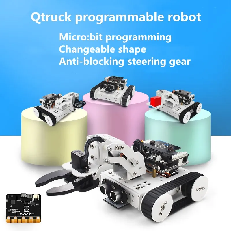 

Micro:bit smart car kit / Qtruck / python education microbit programmable robot