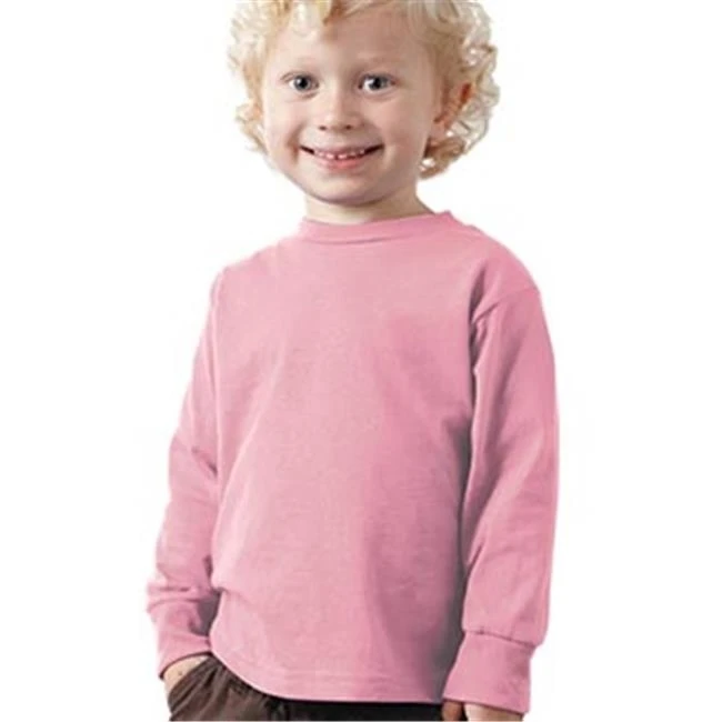 Rabbit Skins 3311 Toddler Long Sleeve T-Shirt - Pink Size 4T