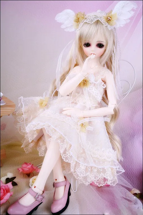 1/4 на шарнирах, в масштабе Милая Девушка BJD/SD Милая фигурка для ребенка кукла Сборная модель игрушки. в комплект не входит одежда, обувь, парик 16C0142