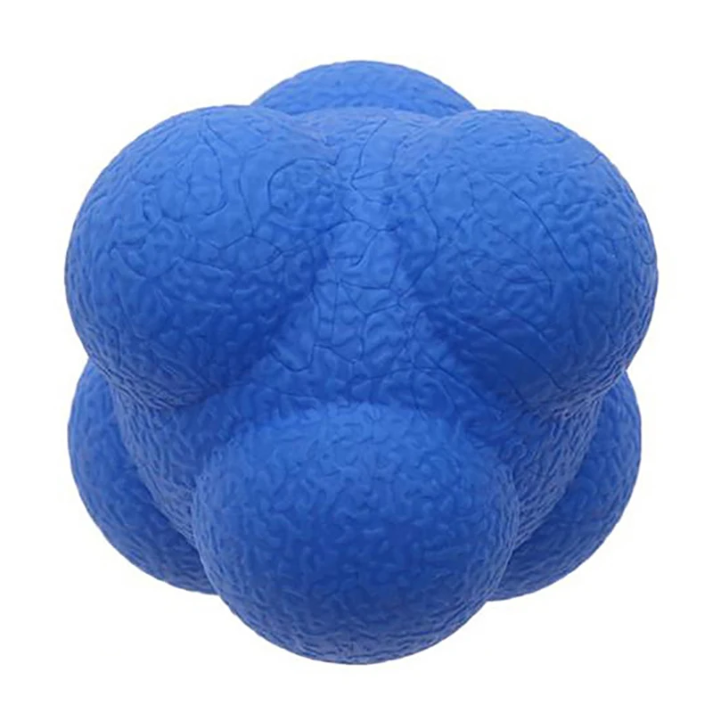 Гексагональный реакционный мяч, тренировочный реакционный мяч, тренировочный реакционный мяч - Цвет: Синий