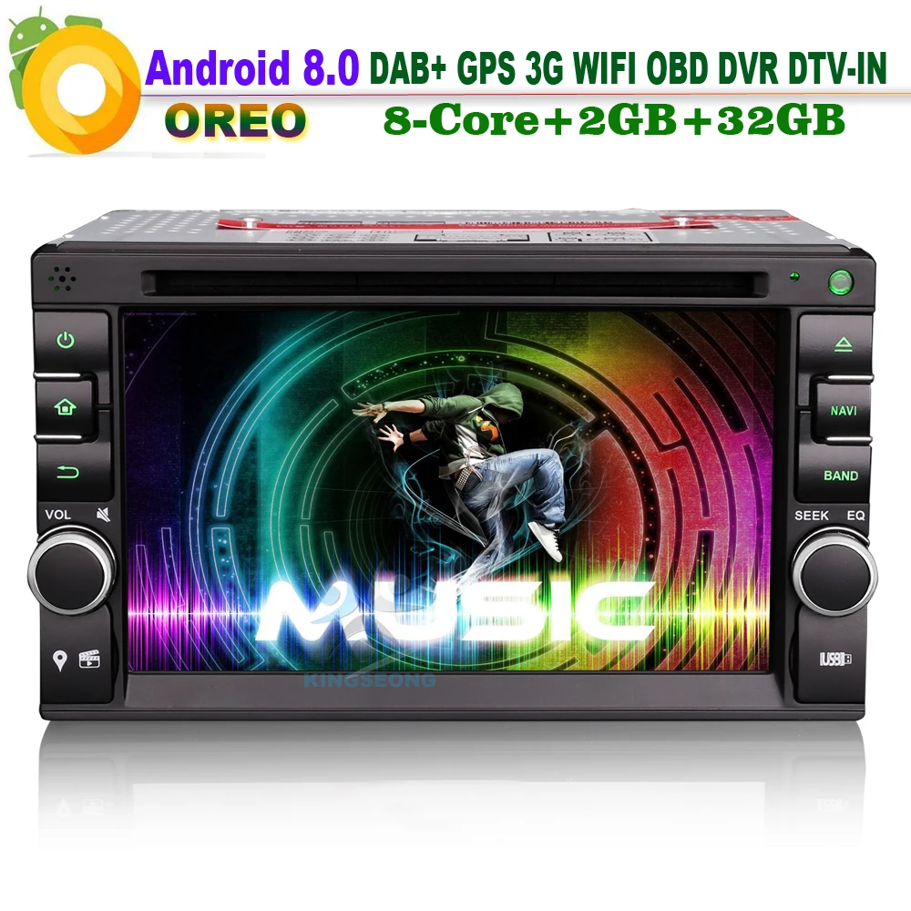 

2Din Android 8.0 WiFi 3G GPS Radio Navigation CD player Car Stereo DVD FOR Nissan MP3 Radio Player Universal 3G Navi DAB+DVB-T