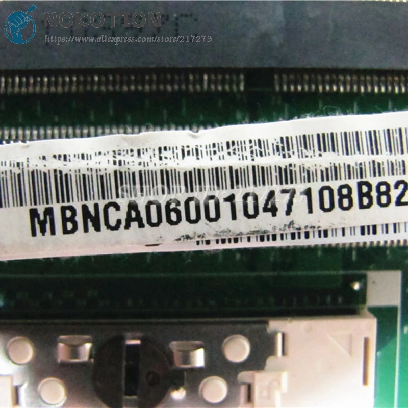 NOKOTION MBNCA06001 Мб. NCA06.001 DA0ZRCMB6C0 для Acer EMACHINES E732 Материнская плата ноутбука HM55 UMA DDR3