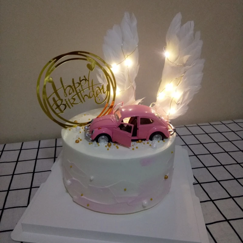 Decoration De Gateau En Acrylique Or Argent Rose Noir Geometrie Rond Carre Collection Pour Fete Dessert Jolis Cadeaux Aliexpress