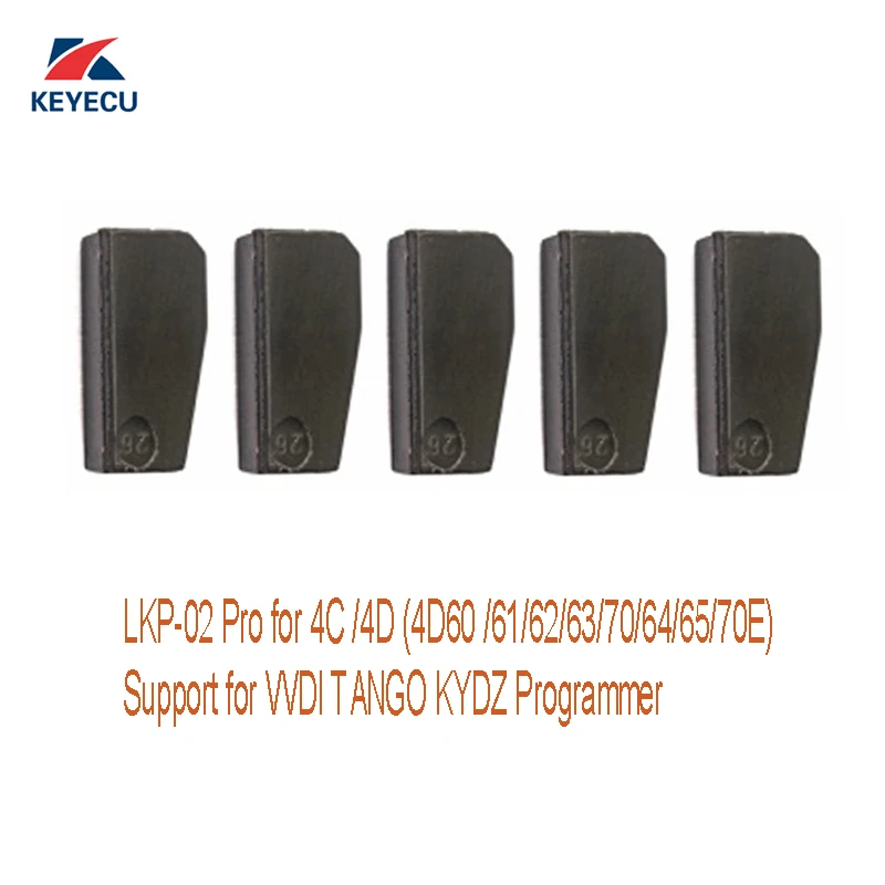 KEYECU LKP-02 Pro 4D/4C копировальный чип для 4C/4D60/61/62/64(4E) /65/66/67/68/69/70/63(40 бит или 80 бит) многоразовых