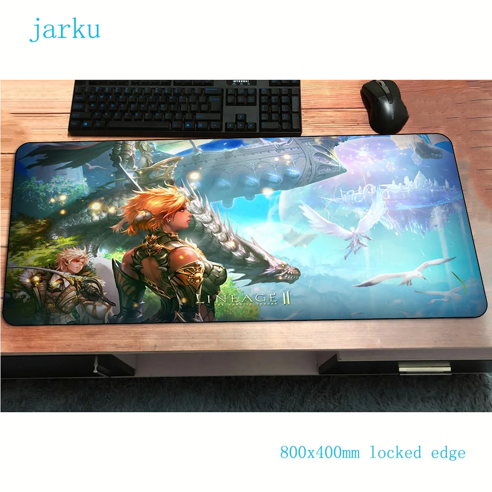Игровой коврик для мыши lineage 2 с узором HD 800x400x3 мм игровой восхитительные
