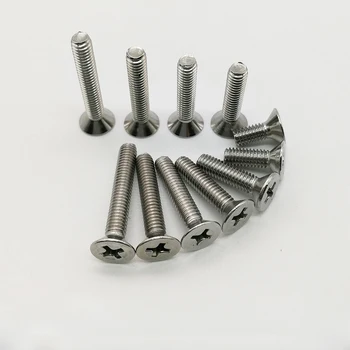 

50Pcs 0#-80 UNF 304 stainless steel screws Phillips Countersunk head screw PHIL bolts 3mm-12mm Long