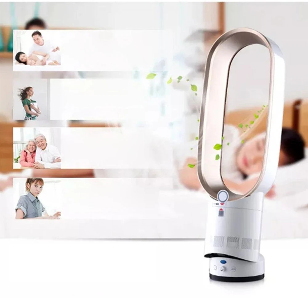 

16 Inch Bladeless Fan Super Quiet No-blade Floor-standing Fan ventilator Air Purifing Romote Controled Electric Air Cooler Fan