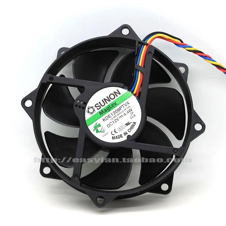 Новый вентилятор охлаждения SUNON KDE1209PTVX 9225 8 см 4 контакта ШИМ контроль температуры